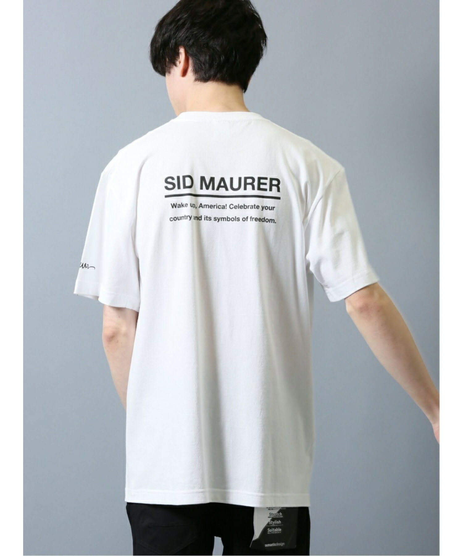 SID MAURER 綿 クルー半袖Tシャツ Vol.3